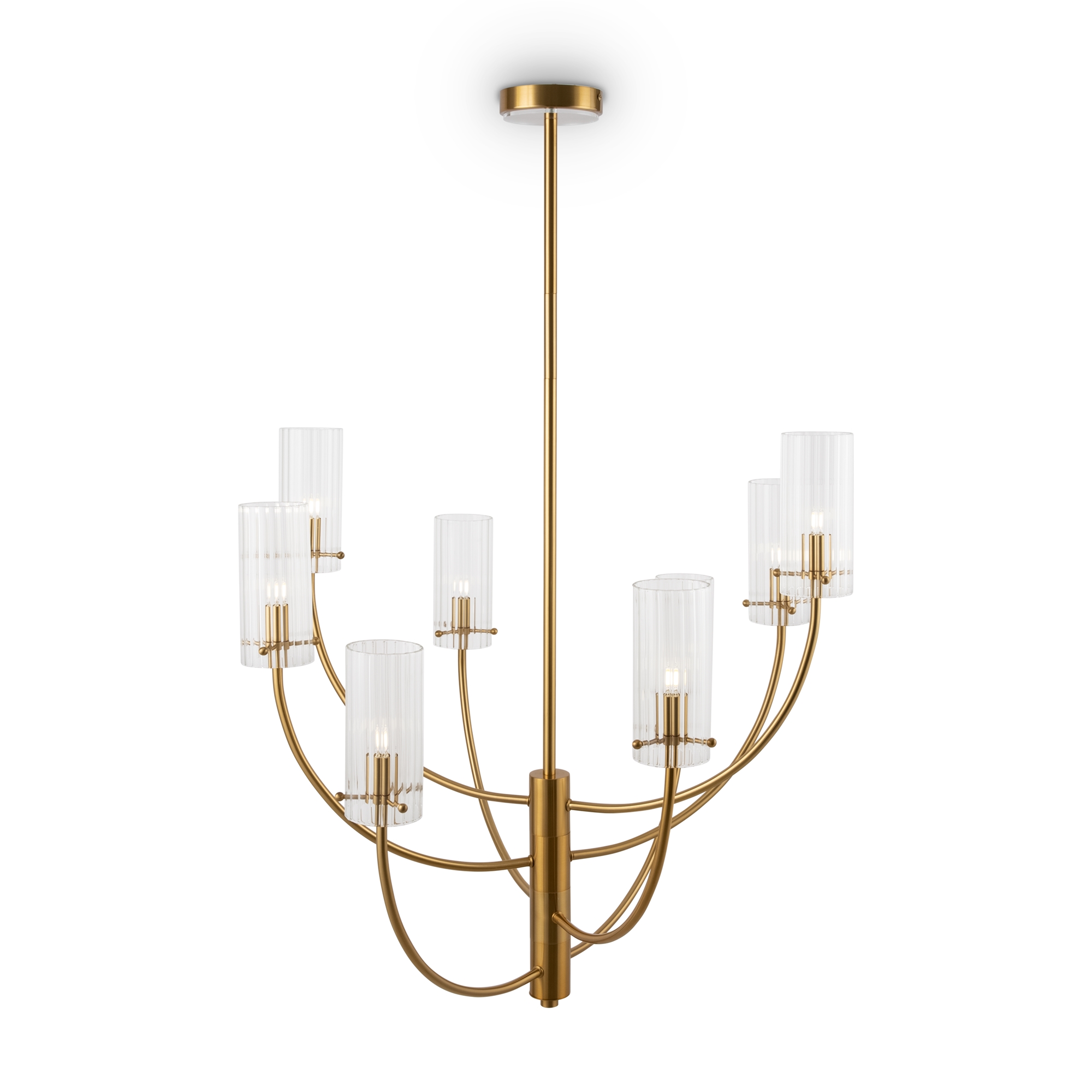 Дизайн в стиле эпохи mid-century modern. Cложная геометрия металлической арматуры