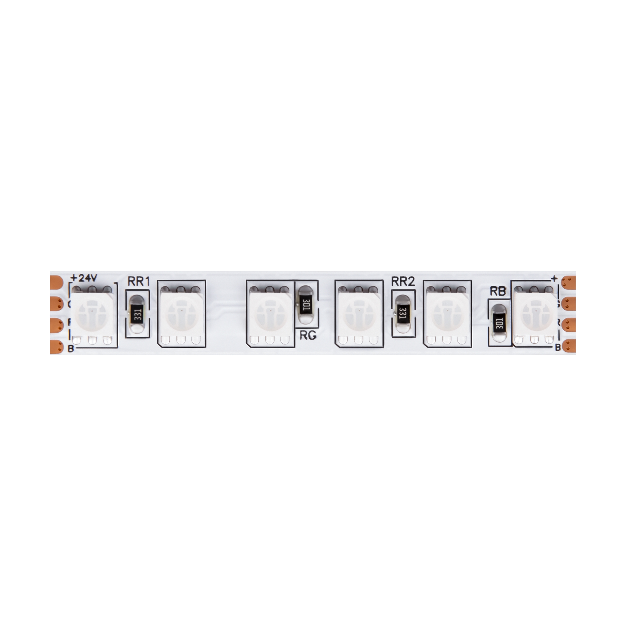 Светодиодная лента 24В 5050 21Вт/м RGB 5м IP20 Black   Светодиодная лента Led Strip 20038
