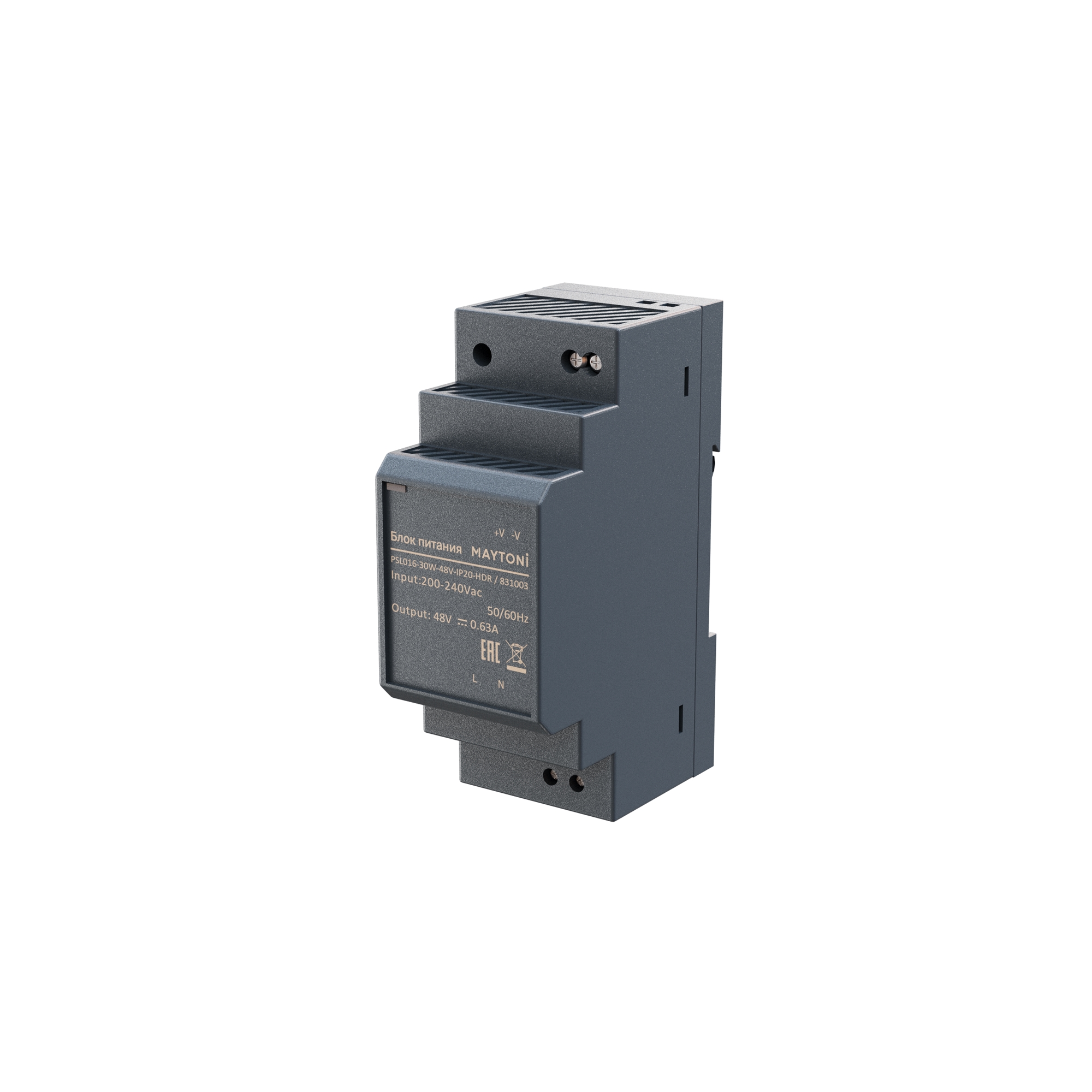 Источник напряжения PSL016 48В 30Вт IP 20 831003   Источник напряжения Led Strip 831003