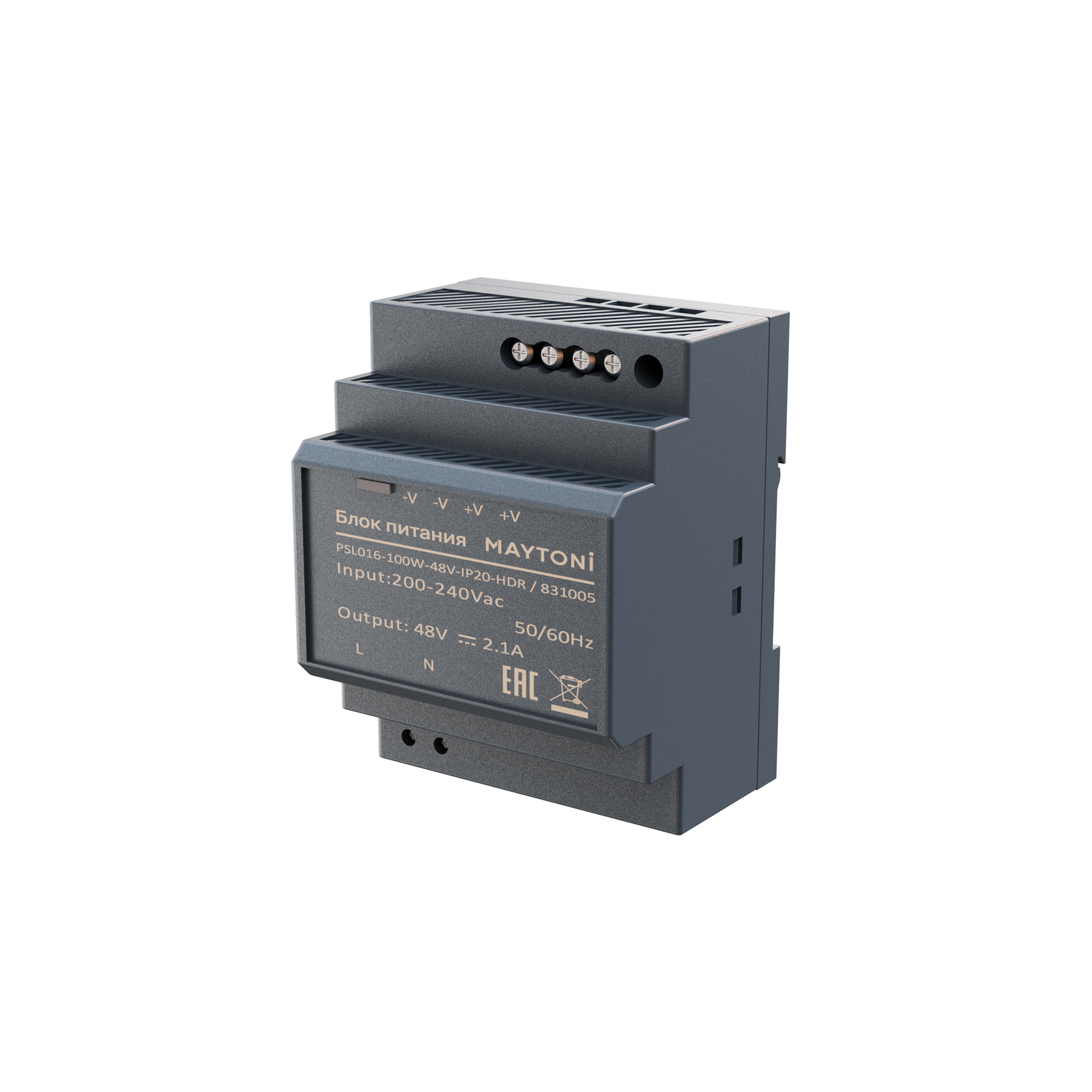 Источник напряжения PSL016 48В 100Вт IP 20 831005   Источник напряжения Led Strip 831005