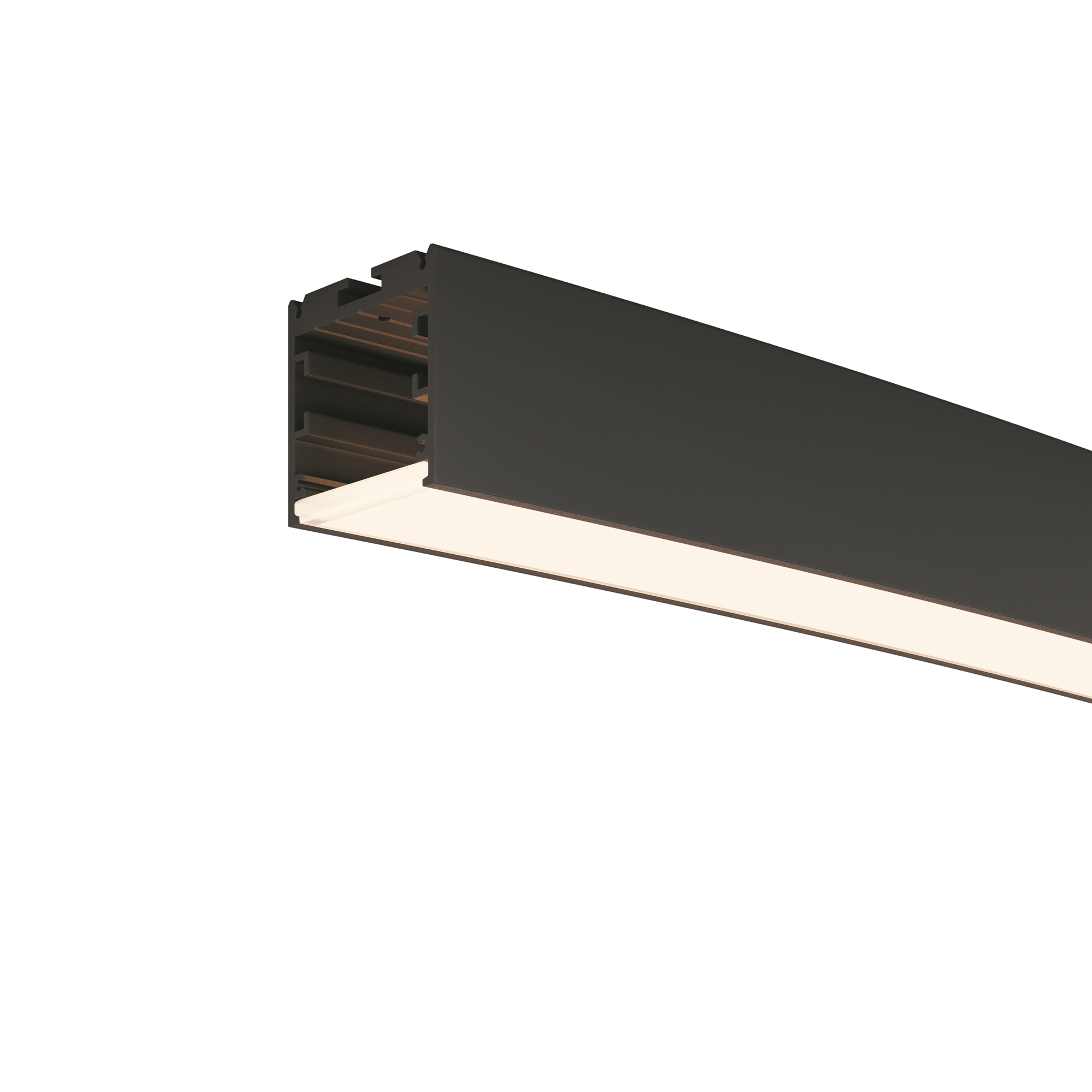 Радиусный профиль 35x35 Ø3000мм 1/8 круга черный   Профиль Led Strip ALM-3535R-B-D-45°-3M