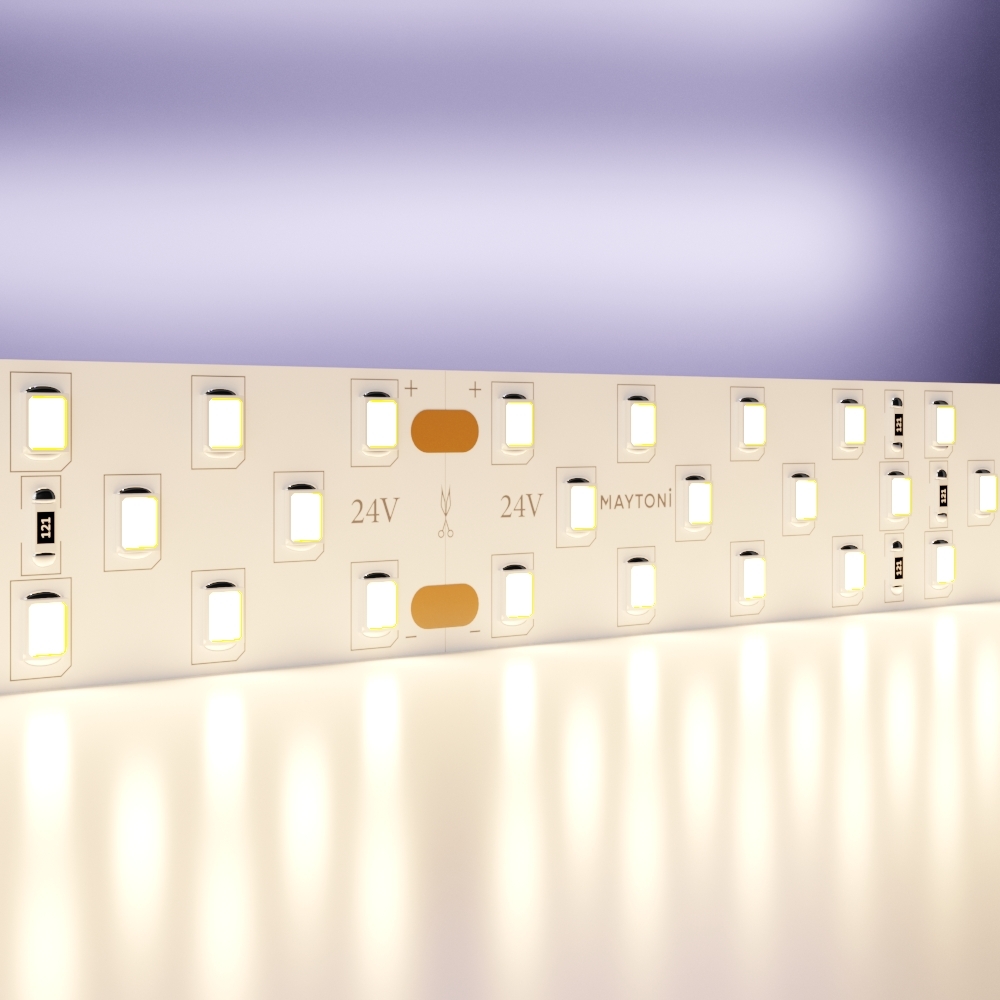 Светодиодная лента 24В 2835 27Вт/м 3000K 5м IP20 19мм   Светодиодная лента Led Strip 20031