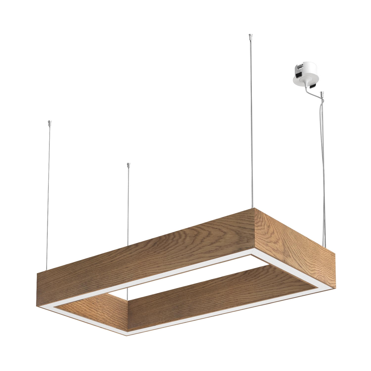 Подвесной светодиодный светильник Ledron KVADRO Basic 340х700 White 3000K — изображение 2