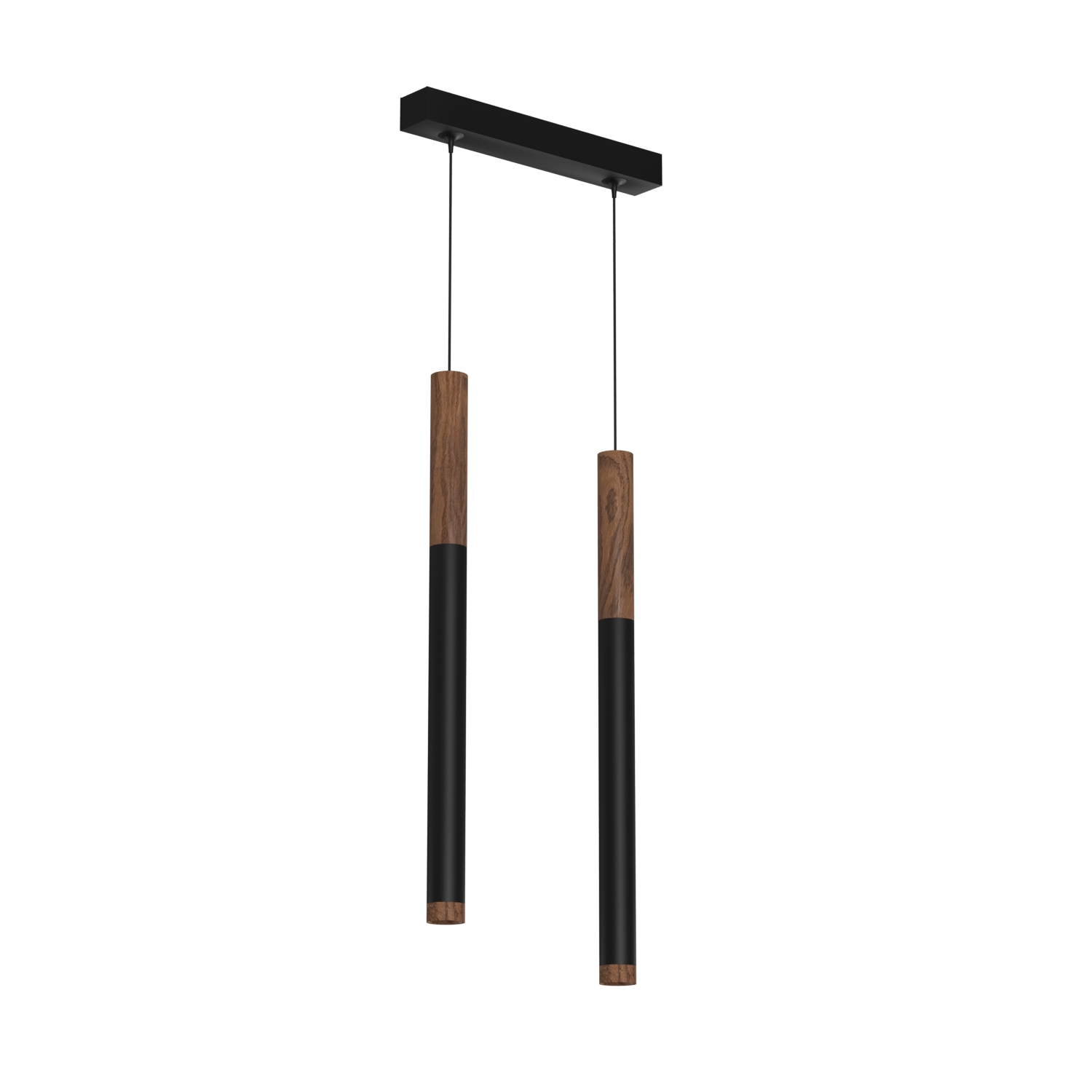 Подвесной (накладной) светодиодный светильник Ledron SAGITONY E2 T40 Wooden 200 Black — изображение 2