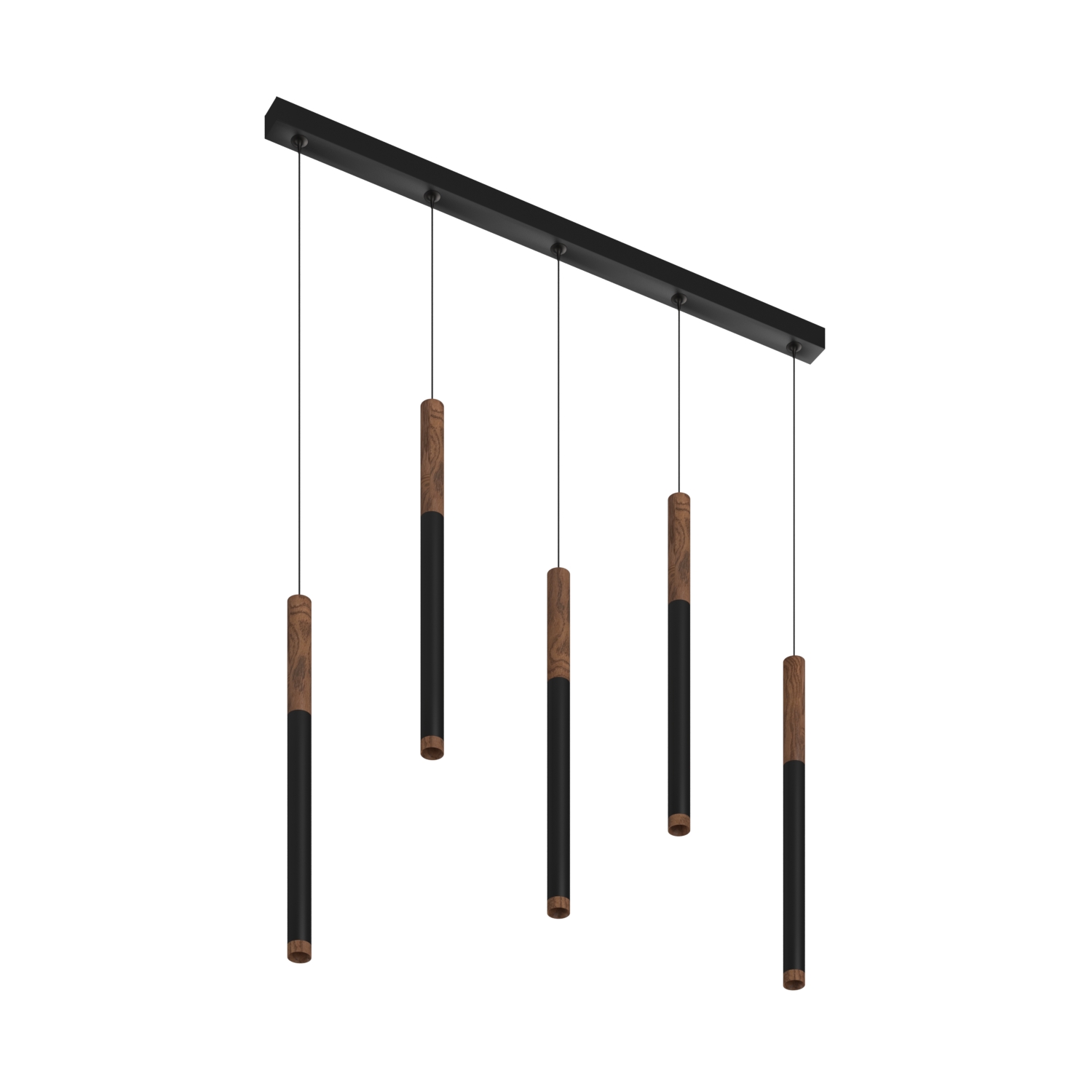 Подвесной (накладной) светодиодный светильник Ledron SAGITONY E5 T40 Wooden 200 Black — изображение 2