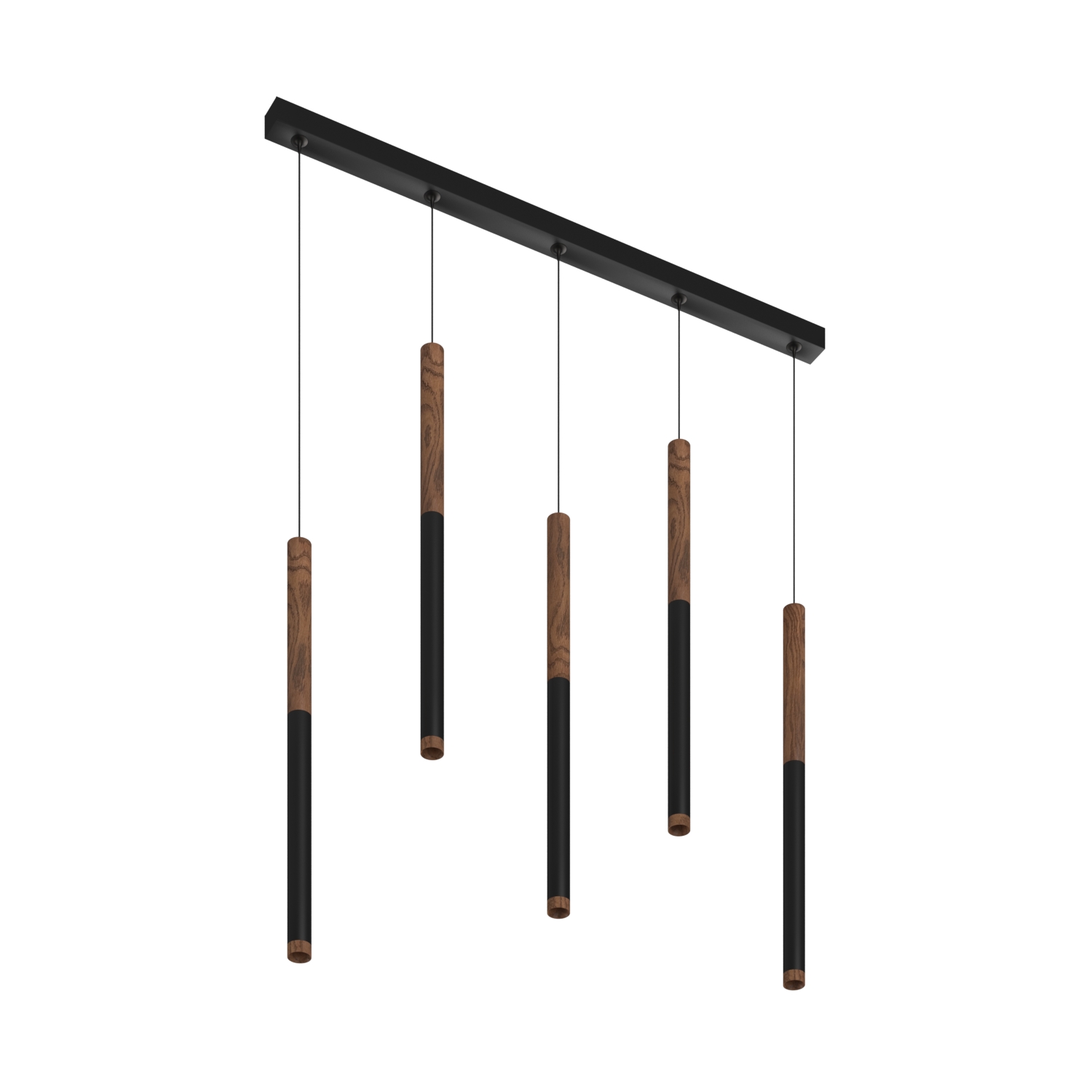 Подвесной (накладной) светодиодный светильник Ledron SAGITONY E5 T40 Wooden 300 Black — изображение 2