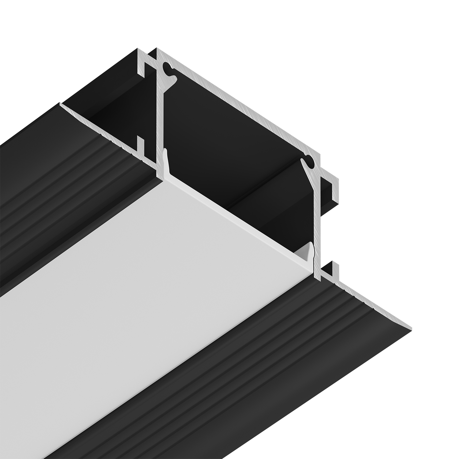 Встраиваемый профиль под шпаклевку Ledron АВД-5607 Black — изображение 2