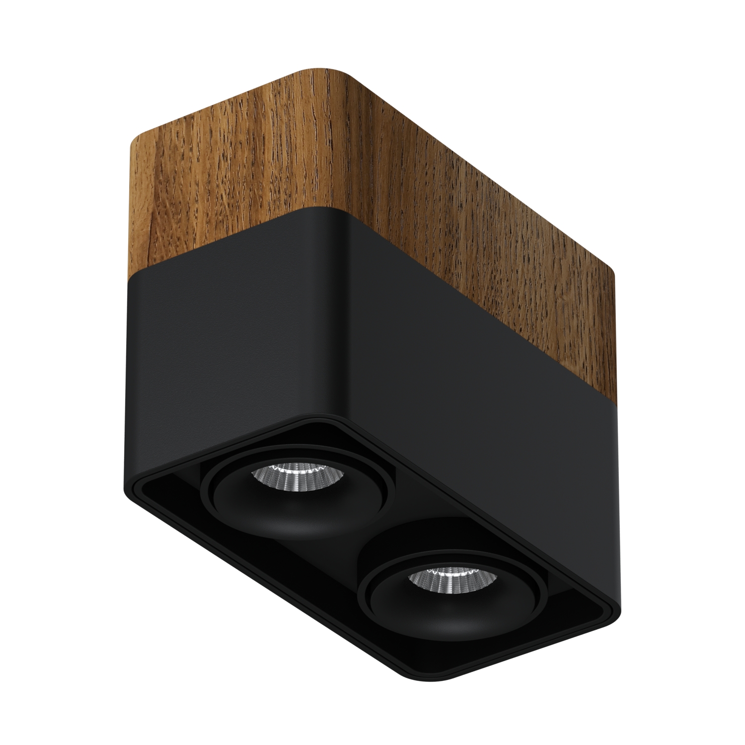 Накладной светодиодный светильник Ledron TUBING 2 Wooden 60 Black — изображение 2