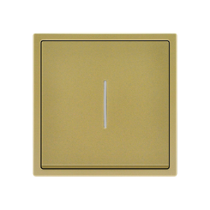 1 Gang 2 Way LED Gold