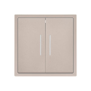 2 Gang 2 Way LED Cashmere