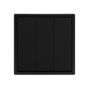 3 Gang 1 Way Black