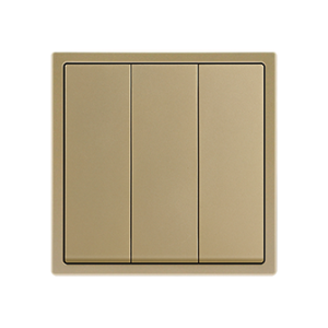 3 Gang 1 Way Gold