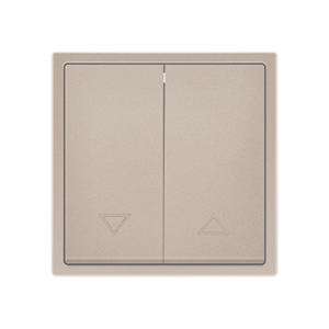 2 Gang Curtain Switch Cashmere