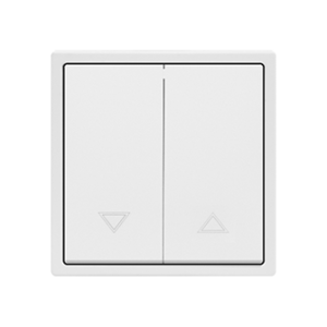 2 Gang Curtain Switch White