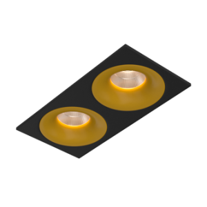 LOFT SQ2 Black-Gold 4000K