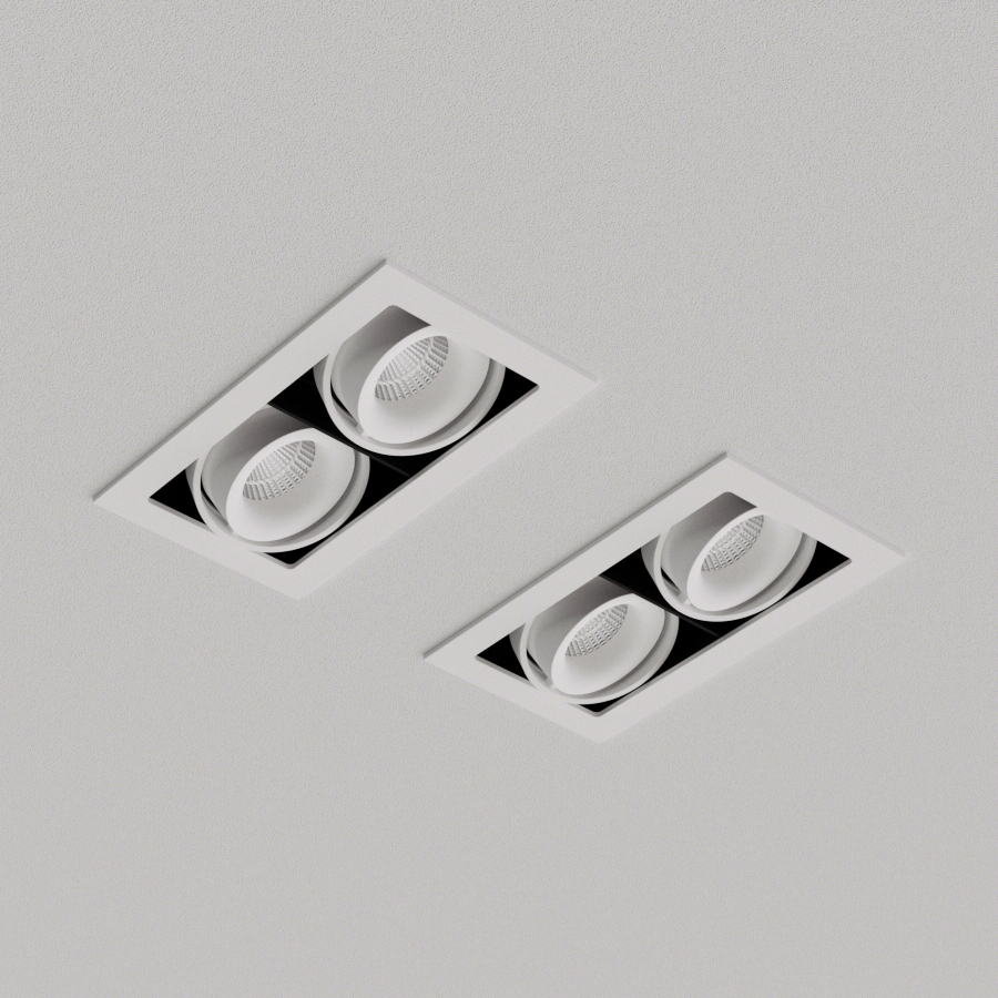 Встраиваемый поворотный светодиодный светильник Ledron ON-202-9W White-Black — изображение 2