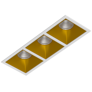 RISE KIT 3 LED 4000K White-Gold