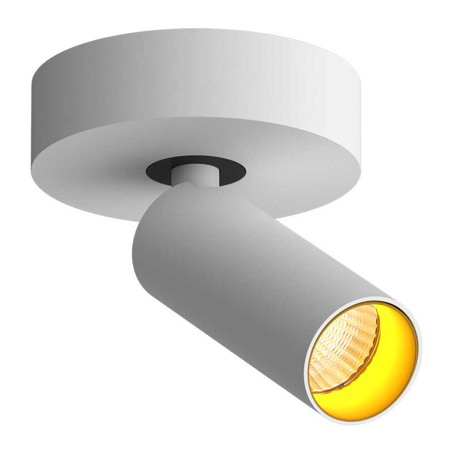 Накладной поворотный светодиодный светильник Ledron SAGITONY R1 S40 Dim White-Gold — изображение 2