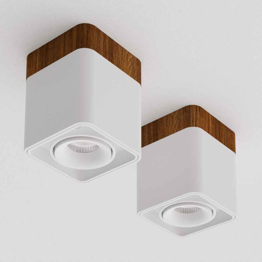 Накладной светодиодный светильник Ledron TUBING Wooden 30 White — изображение 2