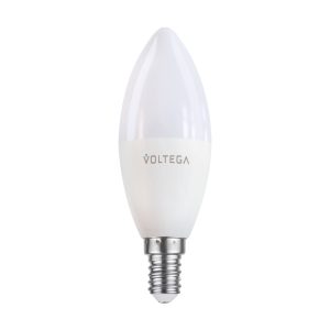 Светодиодная лампа Wi-Fi Candle E14 5W 2700K-6500K MIX DIM 180° Лампочка Voltega 2427