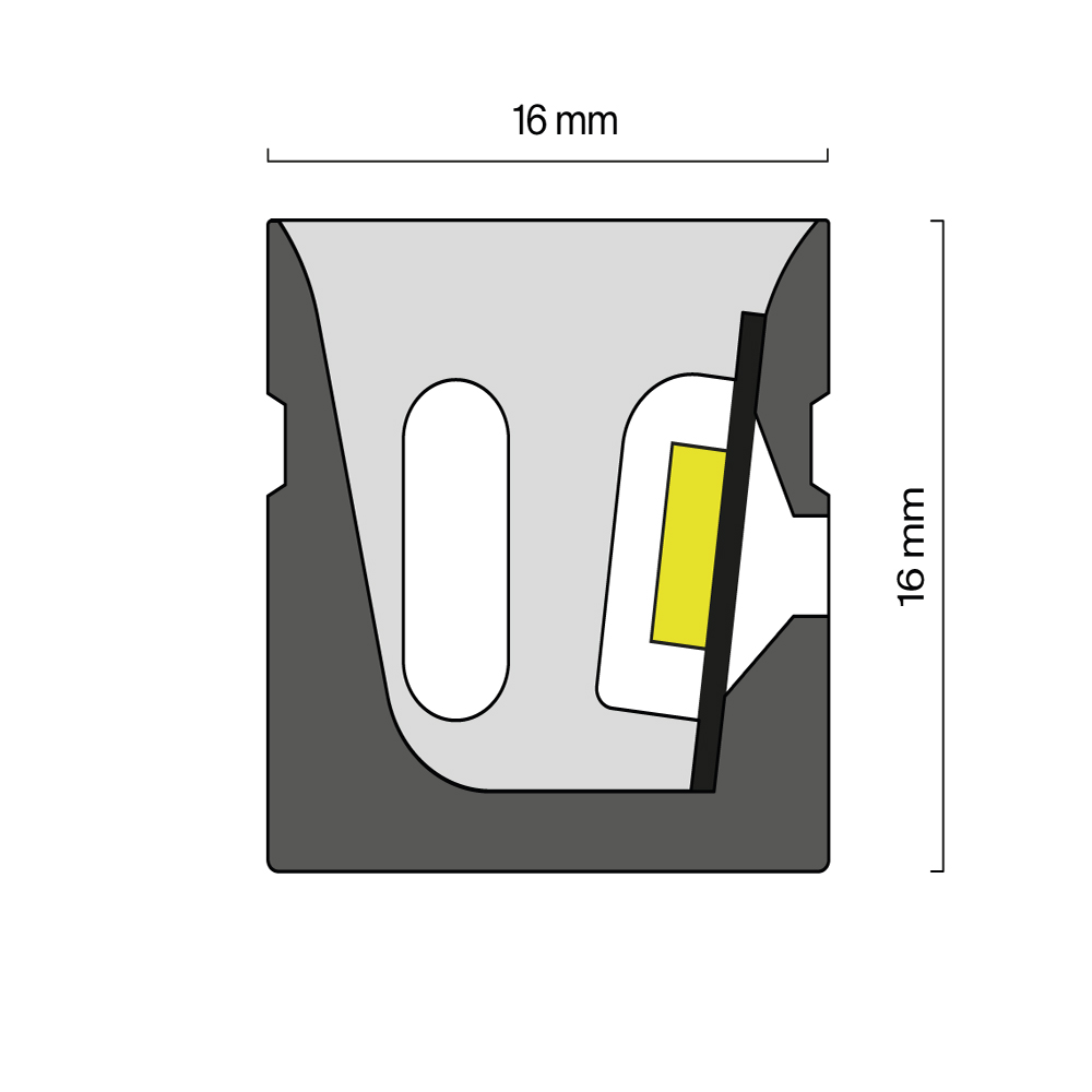 Гибкий неон 16x16 24В 10Вт/м 3000K IP67 10м (боковой изгиб) Гибкий неон Led Strip 432014 — изображение 4