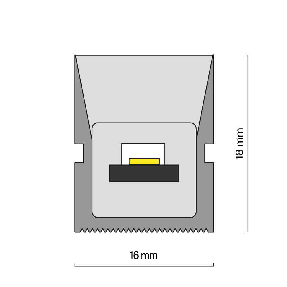 Гибкий неон 18x16 24В 14,4 Вт/м 4000K IP67 5м Гибкий неон Led Strip 432046 — изображение 4
