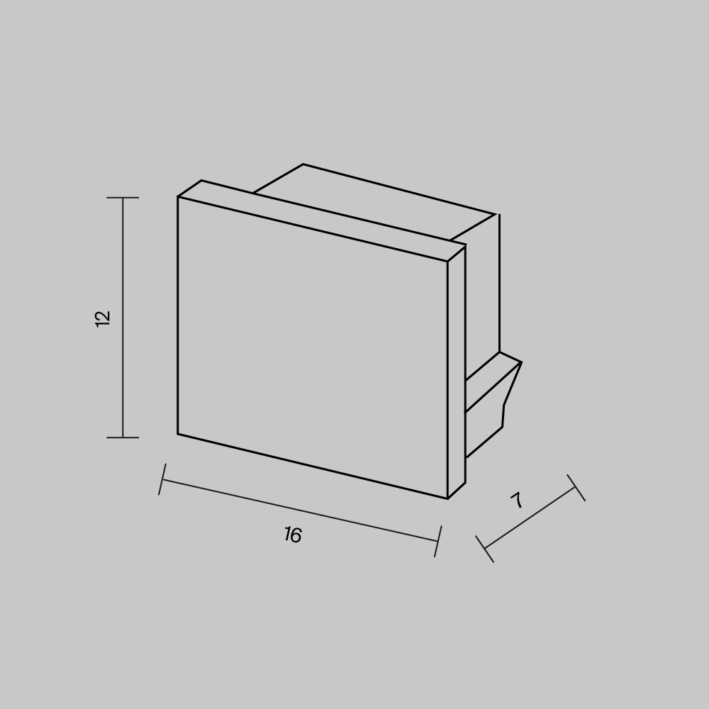 ALM-005-B-EC 642022 Комплектующие для профиля Led Strip 642022