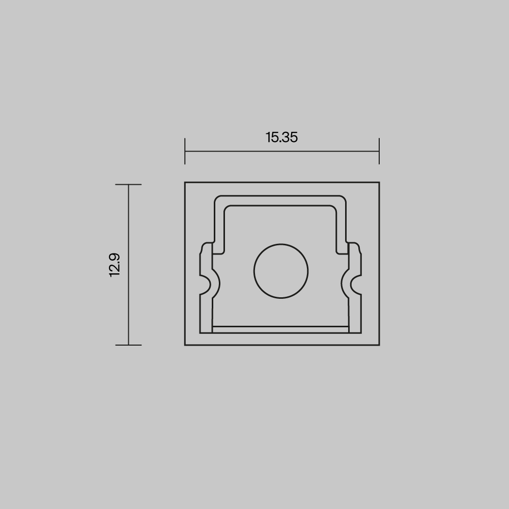 Комплект заглушек (для профиля 26×30) 2 шт., ALM-2630-EC 642053 Комплектующие для профиля Led Strip 642053 — изображение 4