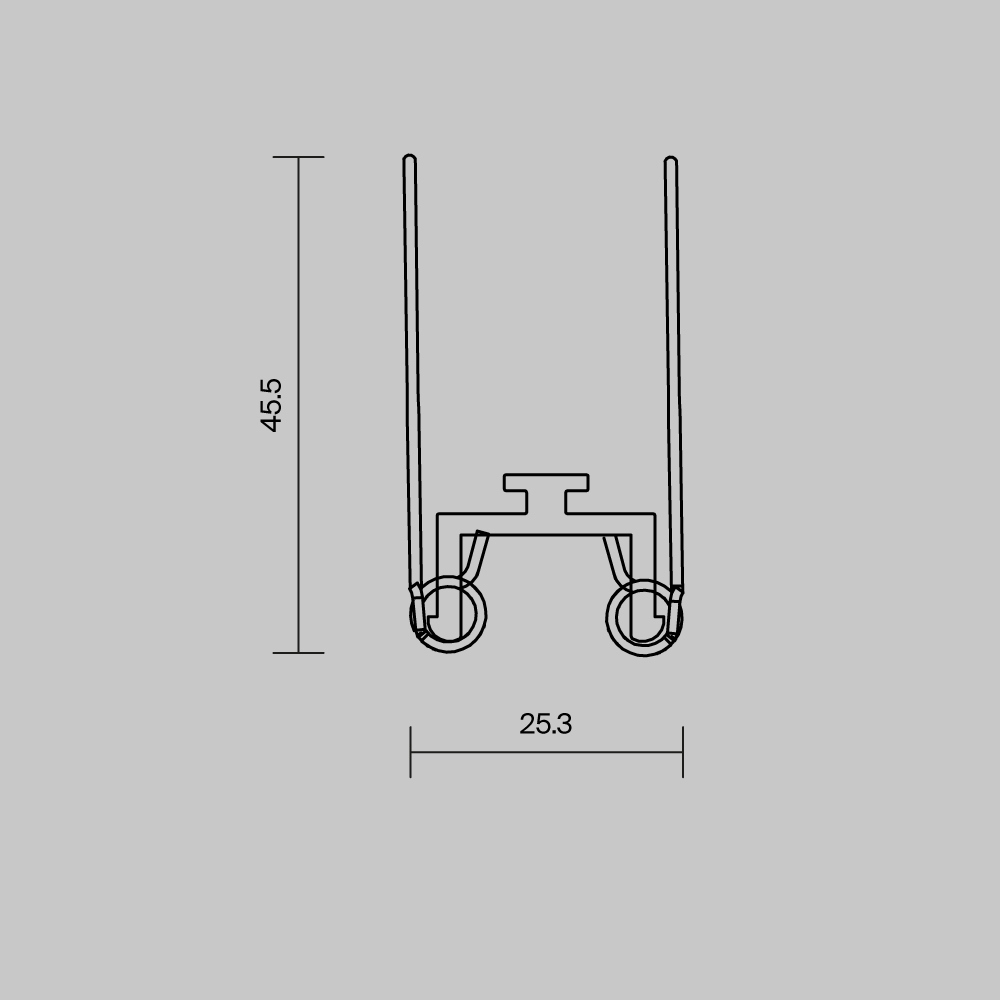 ALM-3542-MT 642055 Комплектующие для профиля Led Strip 642055