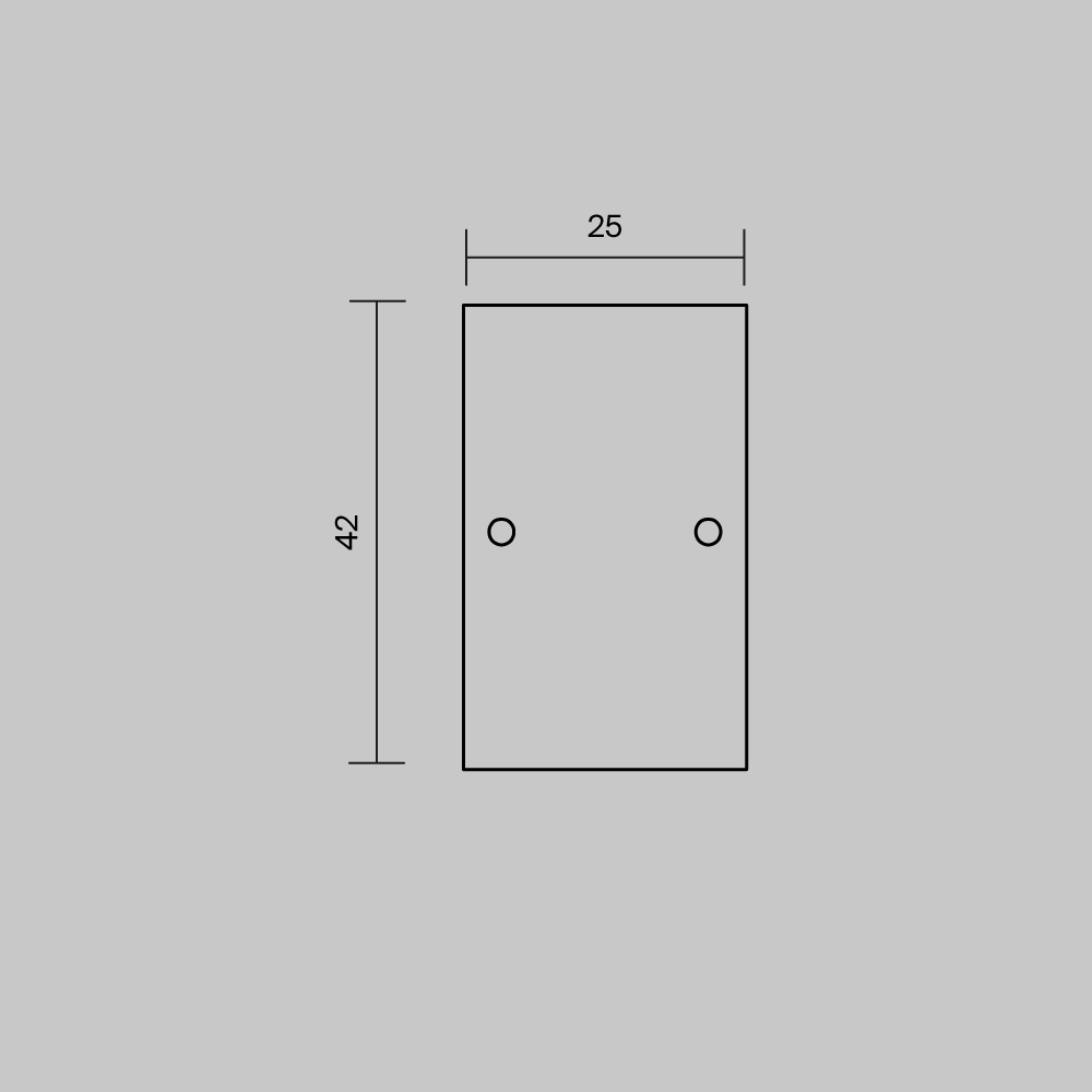 Комплект заглушек (для профиля 65×42) 2 шт., ALM-6542-EC 642056 Комплектующие для профиля Led Strip 642056 — изображение 4