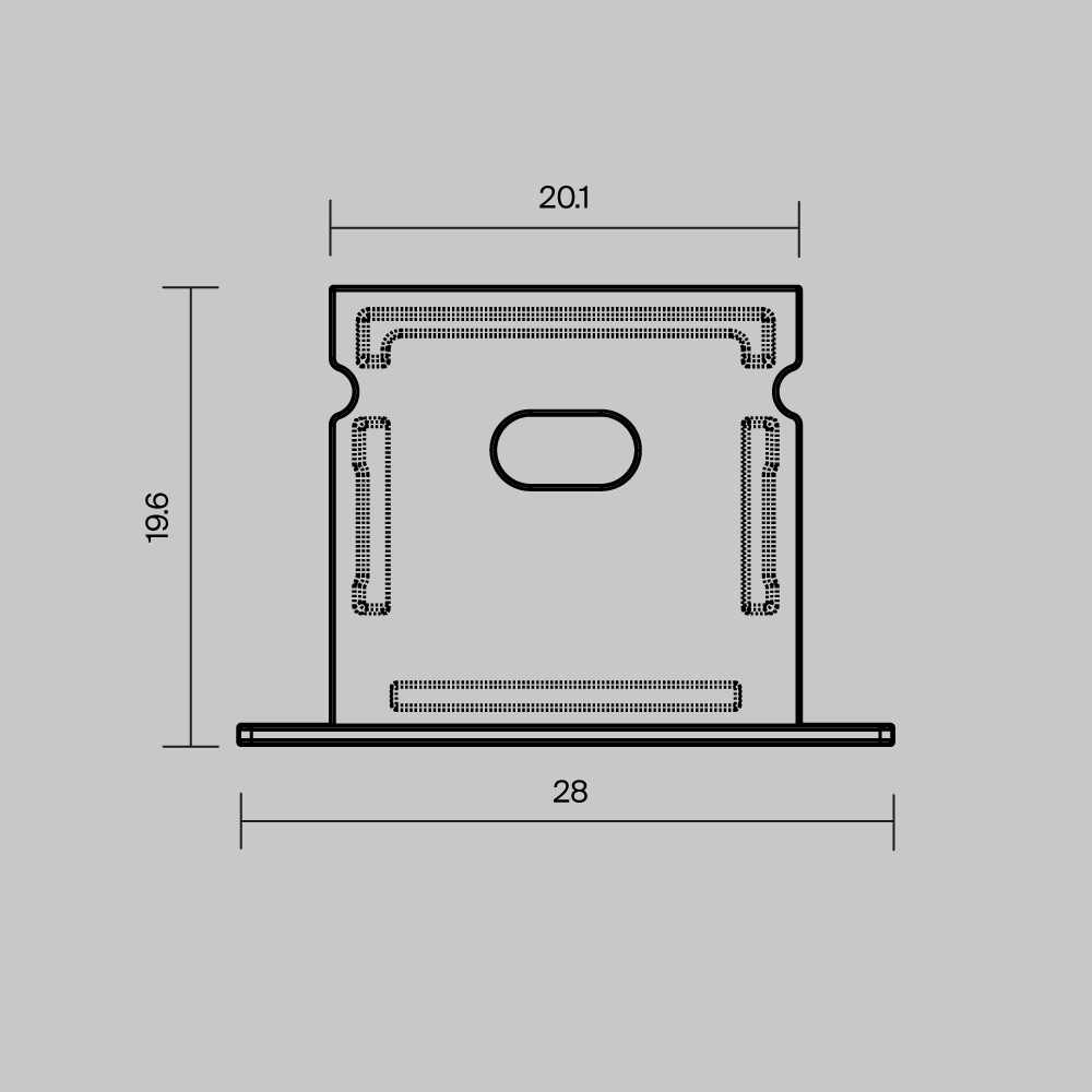Комплект заглушек (для профиля 27×20) 2 шт., ALM-2720-EC 642070 Комплектующие для профиля Led Strip 642070 — изображение 4