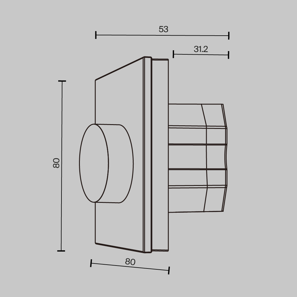 Роторная панель управления DALI DT8 MIX Роторная панель управления Lighting control 721035 — изображение 3