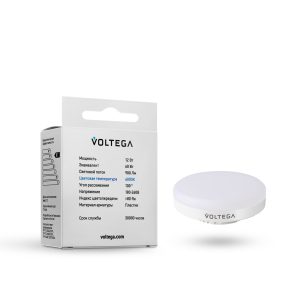 Светодиодная лампа Simple GX53 12W 4000K 100° Лампочка Voltega 7775