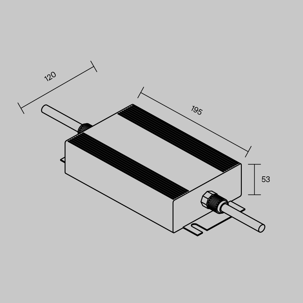 Источник напряжения PSL008 24В 400Вт IP67 822008 Источник напряжения Led Strip 822008 — изображение 3