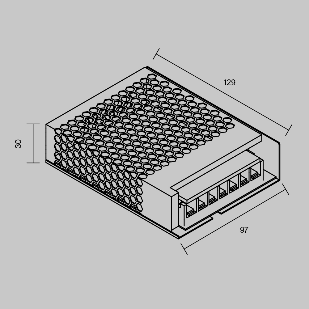Источник напряжения PSL006 48В 100Вт IP 20 831007 Источник напряжения Led Strip 831007 — изображение 3