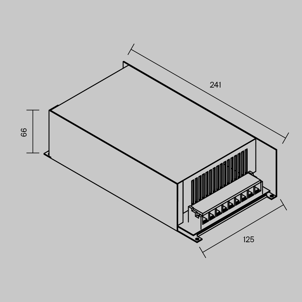Источник напряжения PSL006 48В 600Вт IP 20 831012 Источник напряжения Led Strip 831012 — изображение 3