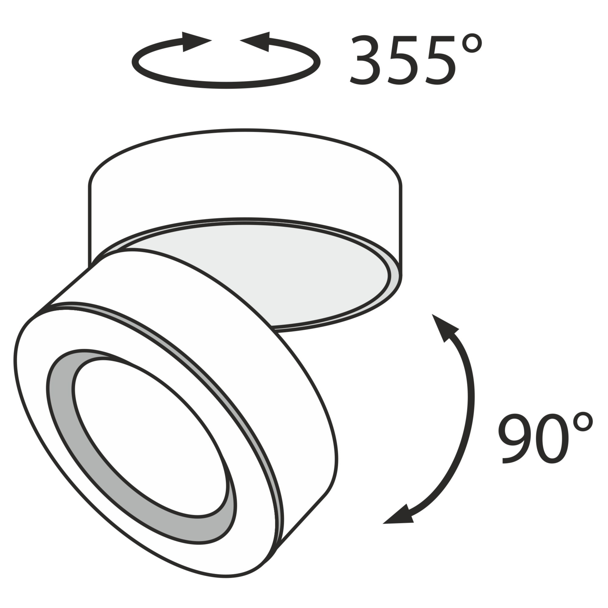 Потолочный светильник Treviso 1x20Вт 3000K Потолочный светильник Technical C023CL-L20B — изображение 3