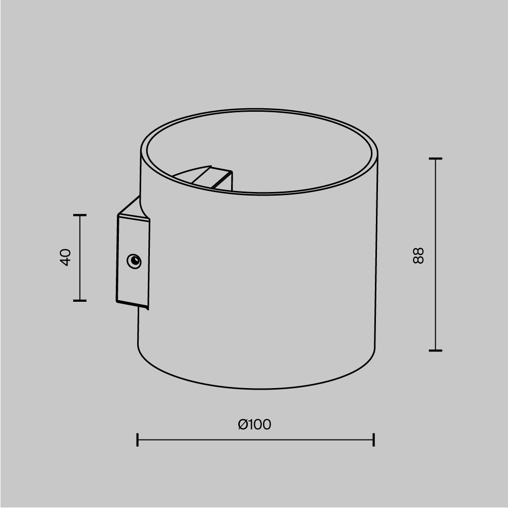 Настенный светильник (бра) Rond G9х1 50Вт IP 20 Настенный светильник (бра) Technical C066WL-01MG — изображение 3