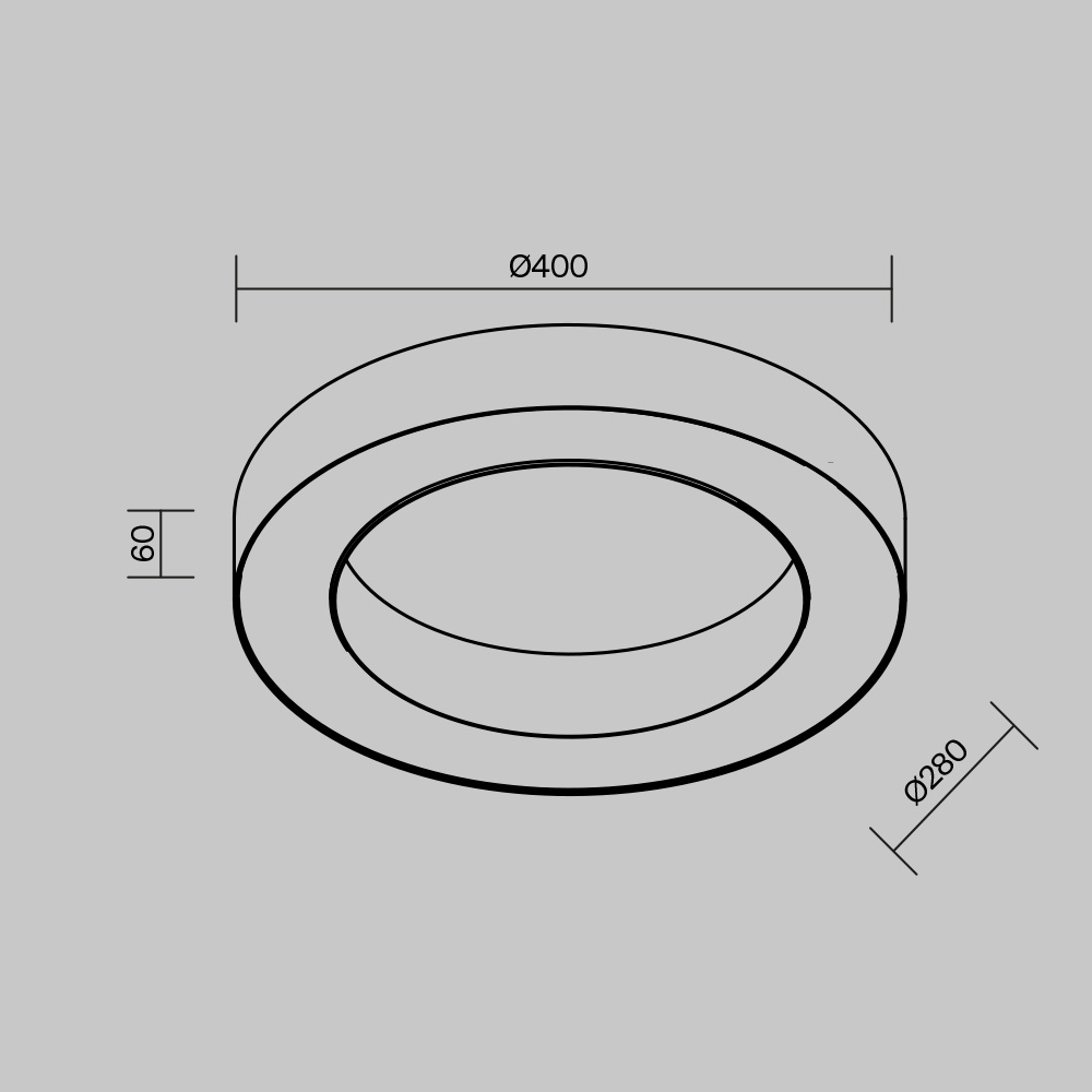 Потолочный светильники Lua 4000К 36Вт 120° Потолочный светильник Technical C093CL-36W4K-W — изображение 2