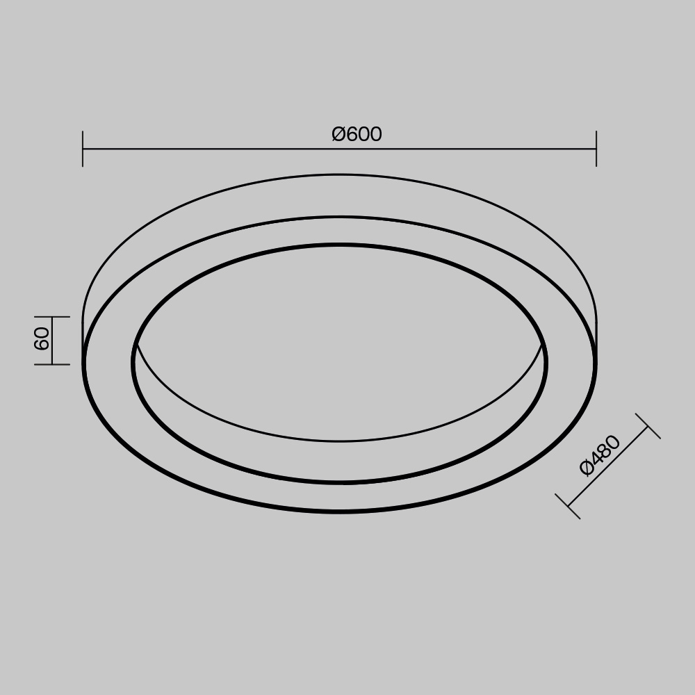 Потолочный светильники Lua 3000К 45Вт 120° Потолочный светильник Technical C093CL-45W3K-B — изображение 2
