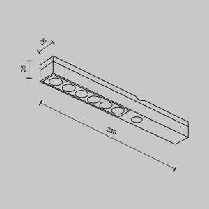 Аккумуляторный светильник Торговое оборудование Technical C120-12W-B