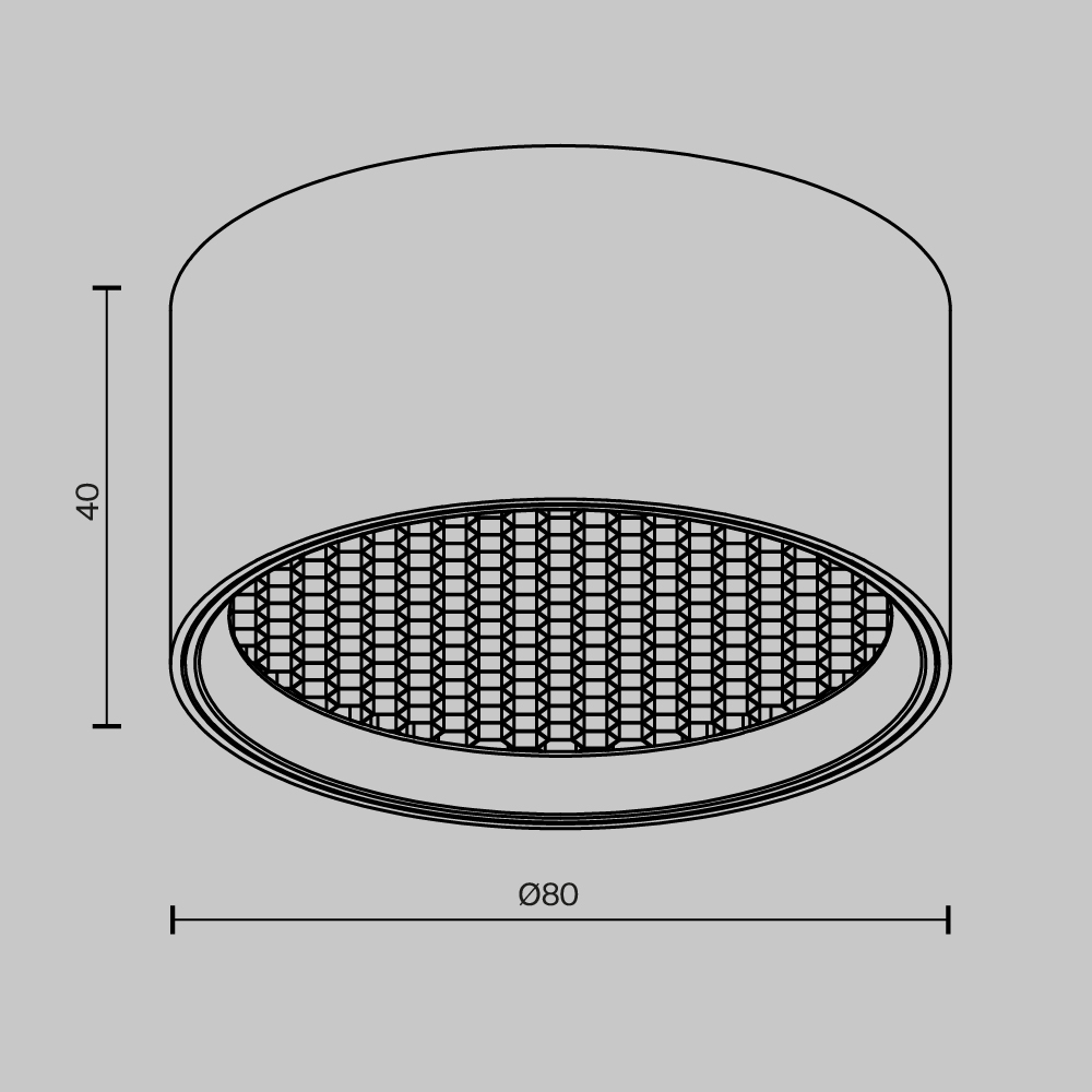 Потолочный светильник Glare 4000К 7Вт 30° IP 44 Потолочный светильник Technical C122CL-L7-4K-W — изображение 3