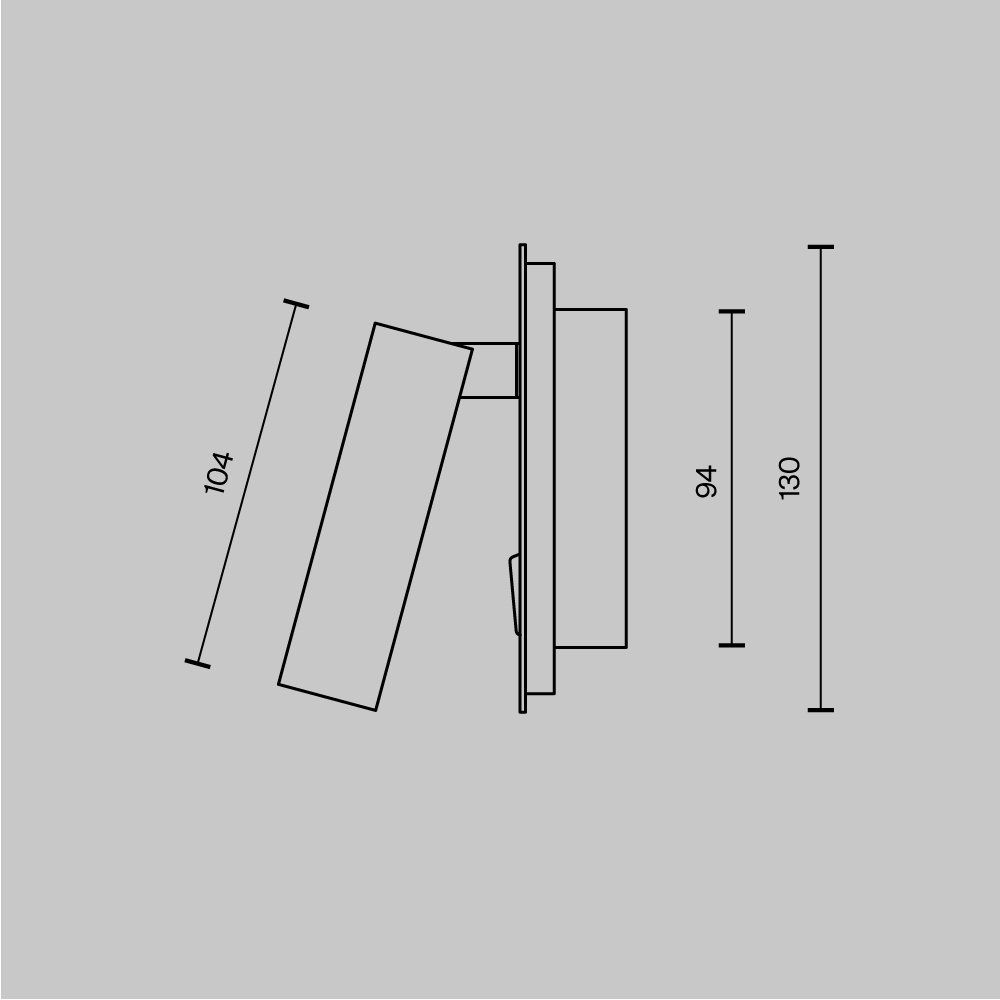 Настенный светильник (бра) Ios 176 3000К 9Вт IP 20 Настенный светильник (бра) Technical C175-WL-01-6W-W — изображение 4