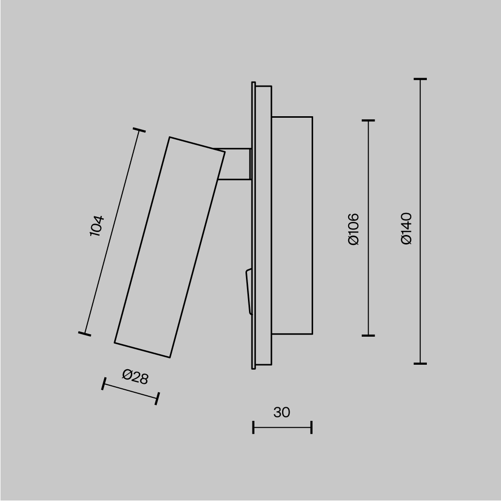 Настенный светильник (бра) Ios 176 3000К 9Вт IP 20 Настенный светильник (бра) Technical C176-WL-01-6W-W — изображение 4