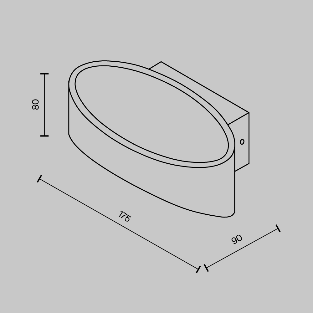Настенный светильник (бра) Trame 3000К 6Вт IP 20 Настенный светильник (бра) Technical C806WL-L5B — изображение 4