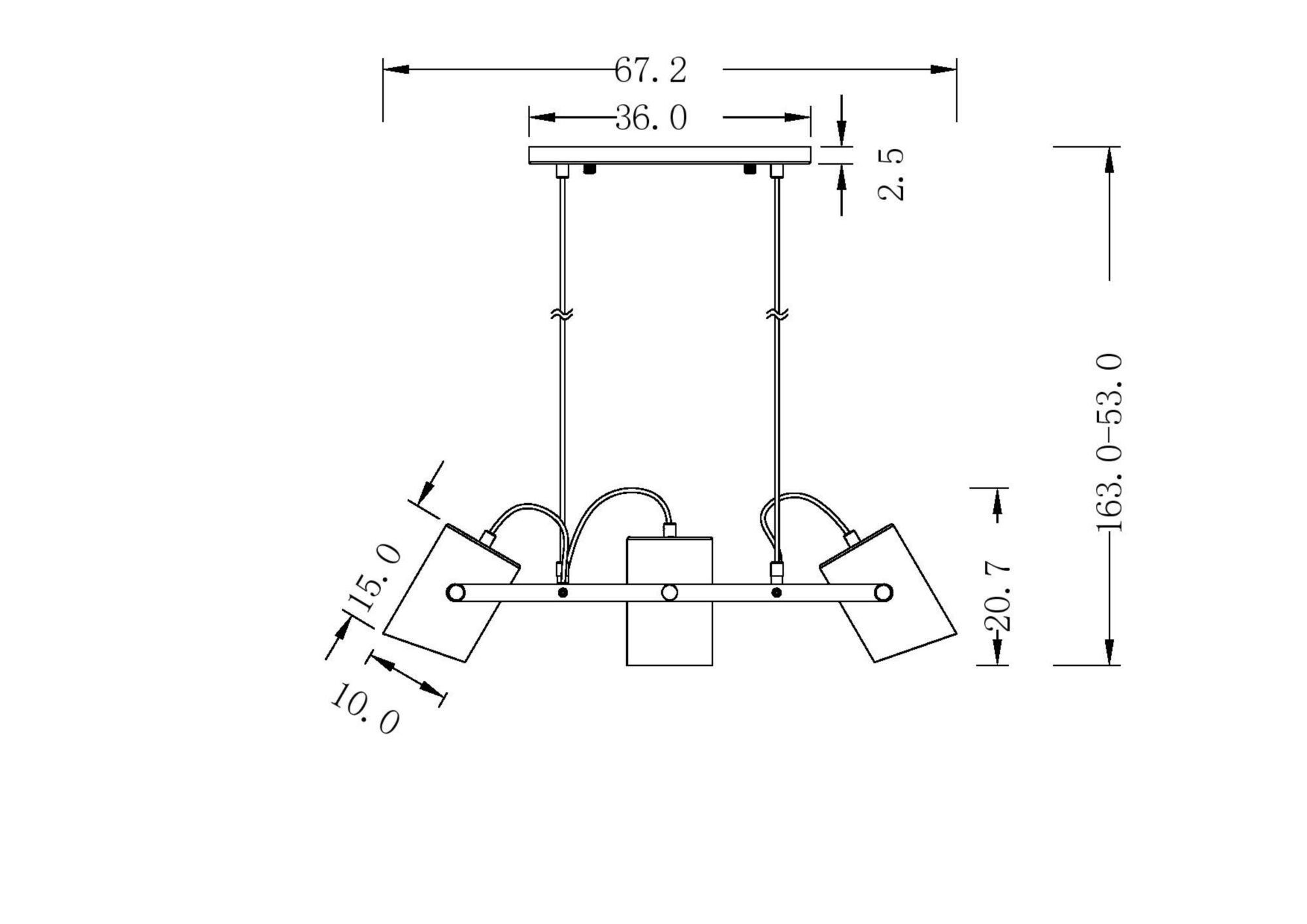 Подвесной светильник Freya FR4005PL-03BBS — изображение 2