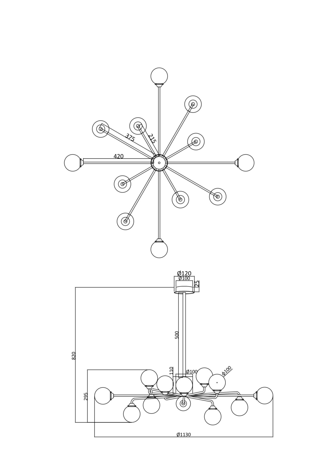 Люстра Freya FR5120PL-12G — изображение 2