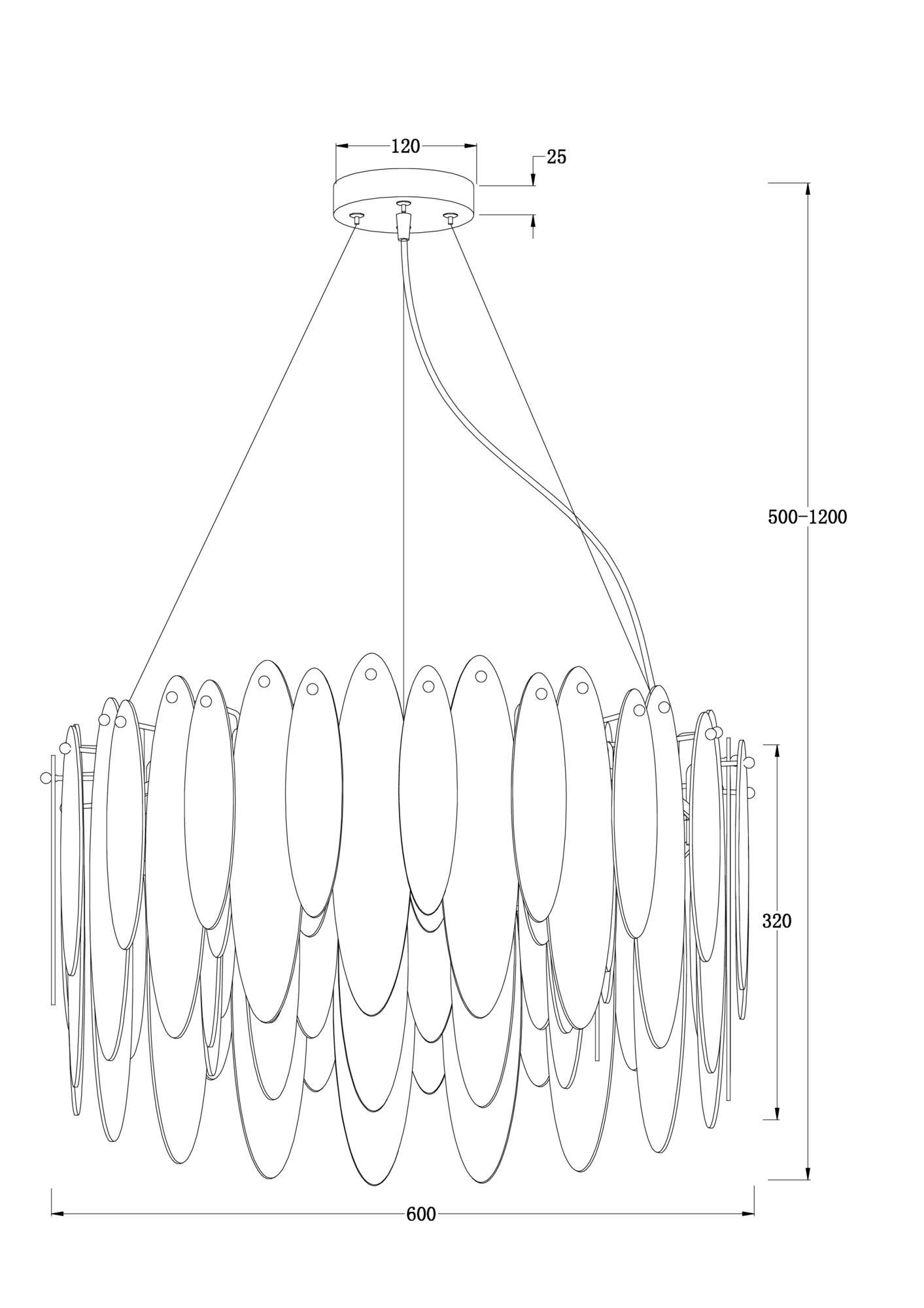 Подвесной светильник Freya FR5217PL-08FG — изображение 4