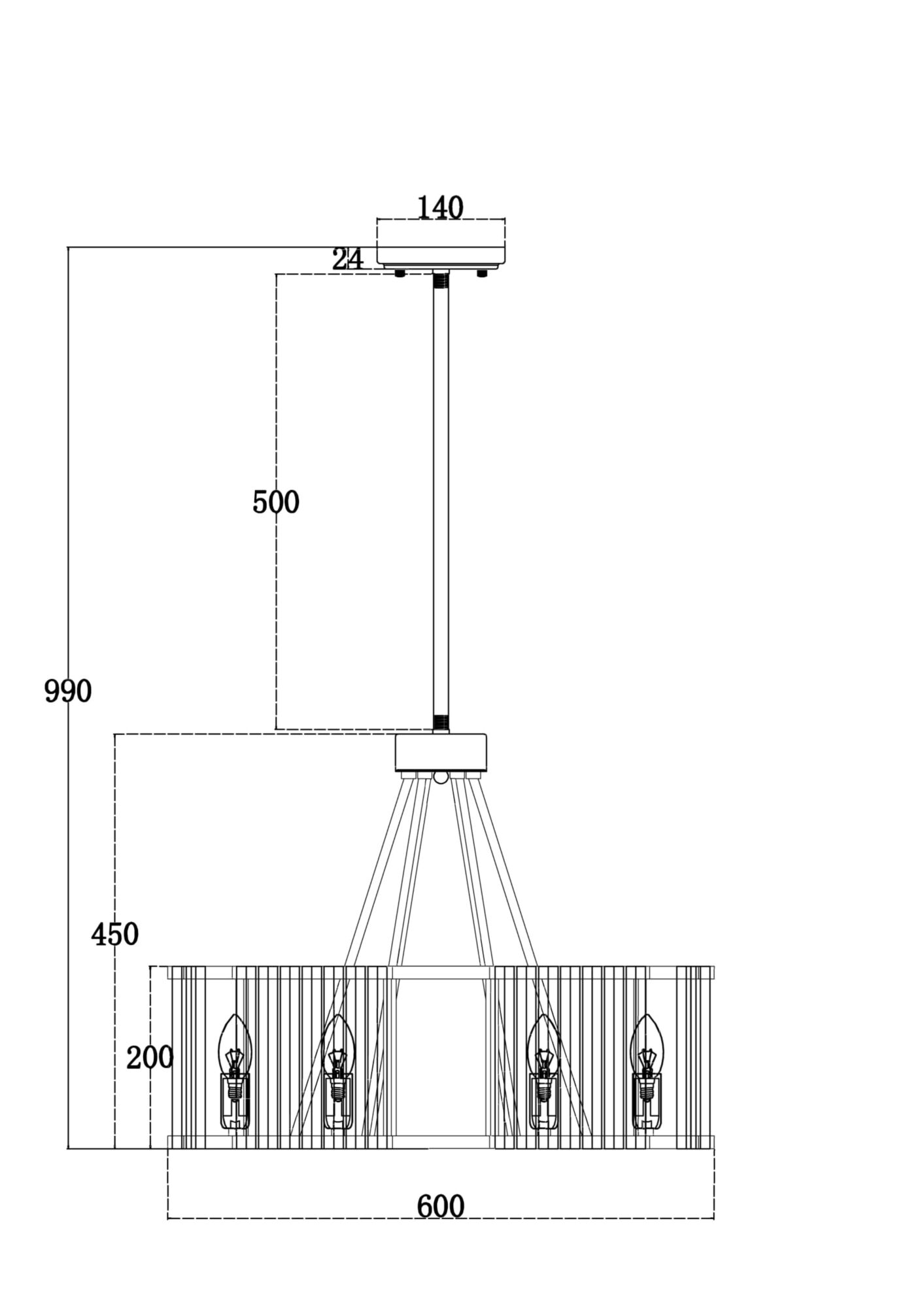 Подвесной светильник Solar E14х6 Подвесной светильник Maytoni MOD087PL-06G — изображение 4