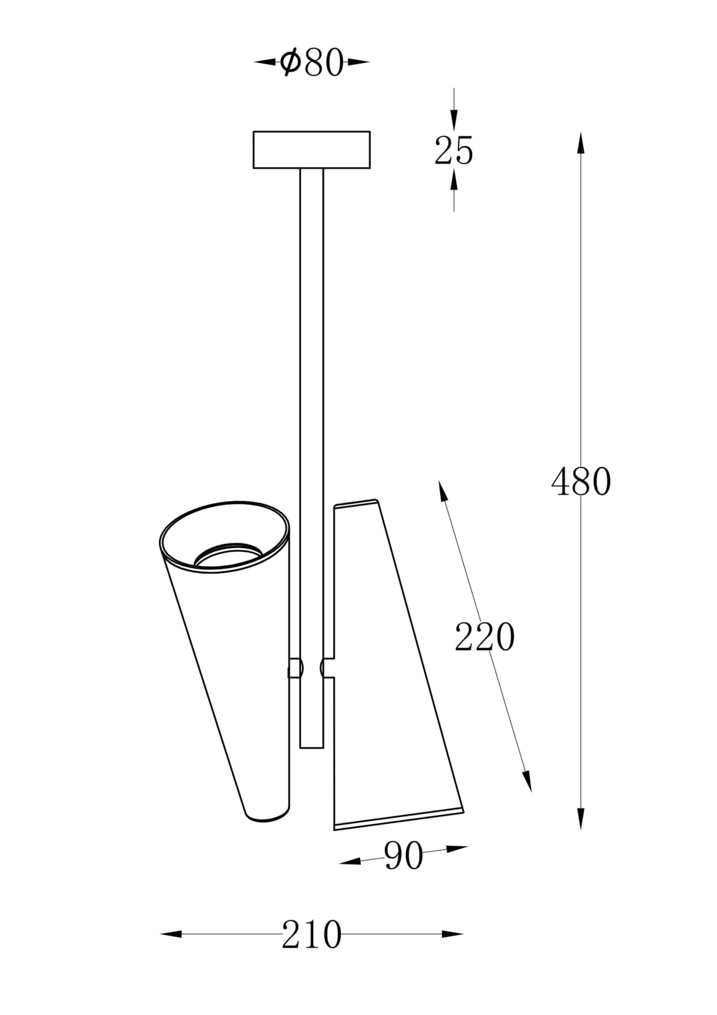 Потолочный светильник Giro GU10x2 Потолочный светильник Maytoni MOD095CL-02W — изображение 3